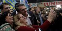 Candidato do PSL &agrave; Presid&ecirc;ncia, Jair Bolsonaro, durante ato de campanha no Rio de Janeiro 27/08/2018 REUTERS/Ricardo Moraes  Foto: Reuters