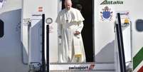Papa Francisco chega para visita a Dublin
25/08/2018 Vatican Media/Divulgação via REUTERS  Foto: Reuters