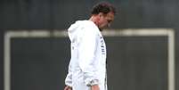 Cuca durante treino do Santos antes do jogo de volta pela Libertadores contra o Independiente  Foto: GUILHERME DIONIZIO / Gazeta Press