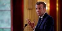 Macron faz discurso em Paris
  27/8/2018    REUTERS/Philippe Wojazer/Divulgação  Foto: Reuters