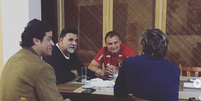 Aguirre tem uma boa relação com Ricardo Rocha, Lugano e Raí no São Paulo (Reprodução/ Instagram)  Foto: Lance!