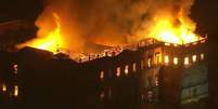 Incêndio tomou conta do prédio do Museu Nacional no último domingo (Foto: Divulgação)  Foto: LANCE!