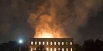 Incêndio no Museu Nacional, no Rio de Janeiro  Foto: ANSA / Ansa - Brasil