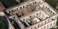 Vista aérea do Museu Nacional, após ser destruído por um grande incêndio
03/09/2018
REUTERS/Ricardo Moraes  Foto: Ricardo Moraes / Reuters