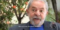 Lula, durante o programa eleitoral do PT para as eleições 2018  Foto: Reprodução/Campanha do PT / Estadão Conteúdo