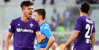 Giovanni Simeone tem brilhado com a camisa da Fiorentina e marcou o terceiro gol da Argentina, no último sábado, contra a Guatemala (Foto: AFP)  Foto: Lance!