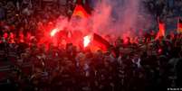 Manifestações em Chemnitz atraíram milhares de pessoas  Foto: DW / Deutsche Welle