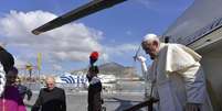 Papa Francisco chega em Palermo para visita pastoral  Foto: EPA / Ansa - Brasil