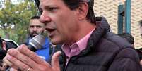 Candidato do PT &agrave; Presid&ecirc;ncia, Fernando Haddad, em S&atilde;o Bernardo do Campo
05/09/2018
REUTERS/Paulo Whitaker  Foto: Reuters