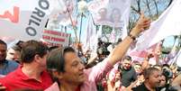 Candidato do PT à Presidência, Fernando Haddad, faz campanha em São Paulo - 19/09/2018  Foto: Paulo Whitaker / Reuters