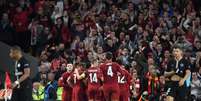 O Liverpool bateu o PSG, com um gol de Firmino, nos acréscimos (Foto: AFP)  Foto: Lance!