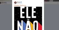 Vice de Fernando Haddad (PT), Manuela D'Ávila (PCdoB) endossa campanha contra Bolsonaro (PSL) nas redes sociais.  Foto: Reprodução/Twitter de Manuela D'Ávila / Estadão