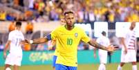 Neymar comemora gol marcado em amistoso do Brasil contra os EUA  07/09/2018 Brad Penner-USA TODAY Sports  Foto: Brad Penner-USA TODAY Sports / Reuters