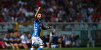 Lorenzo Insigne comemora gol na vitória do Napoli  Foto: Valerio Pennicino / Getty Images