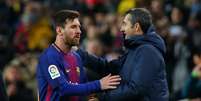 Técnico Valverde do Barcelona afirmou que Messi é o melhor do mundo  Foto: Albert Gea / Reuters