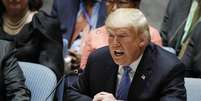 Trump preside o Conselho de Segurança da ONU.  Foto: EPA / Ansa - Brasil
