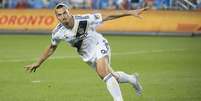 Ibrahimovic já marcou 18 gols com a camisa do Los Angeles Galaxy (Foto: Ben Stansall/AFP)  Foto: Lance!