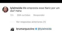 Bruna Marquezine se diverte com comentário de fã  Foto: Instagram / PurePeople