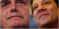 Montagem com fotos dos candidatos à Presidência do PSL, Jair Bolsonaro, e do PT, Fernando Haddad
REUTERS/Adriano Machado/Fotos de arquivo  Foto: Reuters
