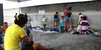 Imigrantes venezuelanos no abrigo Rondon 1, em Boa Vista (RR)  Foto: Edmar Barros / Futura Press