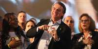 Candidato a presidente pelo PSL, Jair Bolsonaro, durante ato de campanha, em Porto Alegre, em agosto
30/08/2018
 REUTERS/Diego Vara  Foto: Diego Vara / Reuters