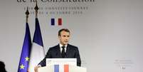 Presidente da França, Emmanuel Macron, discursa em Paris
04/10/2018 Thomas Samson/Pool via Reuters  Foto: Reuters
