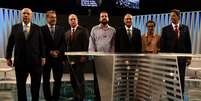 Candidatos no Debate da Globo  Foto: Marcello Dias / Futura Press / Estadão Conteúdo