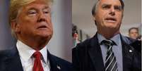 Imprensa nos EUA compara Bolsonaro a Trump  Foto: Leah Millis e Adriano Machado / Reuters