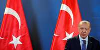 Erdogan concede entrevista em Budapeste
 8/10/2018   REUTERS/Bernadett Szabo   Foto: Reuters
