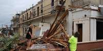 Destruição causada pelo furacão Michael na Flórida  Foto: EPA / Ansa - Brasil