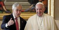 Papa Francisco recebe presidente do Chile, Sebastián Piñera, no Vaticano  Foto: EPA / Ansa - Brasil