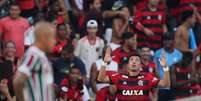 Uribe comemora gol pelo Flamengo  Foto: Ricardo Moraes / Reuters