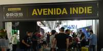 A "Avenida Indie" da BGS abrigou as produtoras independentes de jogos  Foto: Matheus Riga / Terra