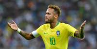 Neymar durante amistoso do Brasil contra a Argentina  Foto: Waleed Ali / Reuters