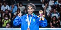 Luiz Oliveira, o Bolinha, seguiu os passos do av&ocirc; e foi medalhista do boxe nos Jogos Ol&iacute;mpicos da Juventude  Foto: Minist&eacute;rio do Esporte / Divulga&ccedil;&atilde;o