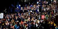 Manifestantes em Londres pedem novo referendo contra Brexit
REUTERS/Henry Nicholls  Foto: Reuters