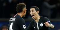 Di Maria comemora gol do empate do PSG  Foto: Christian Hartmann / Reuters