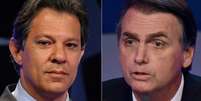 Haddad e Bolsonaro  Foto: Getty Images / BBC News Brasil