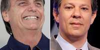  Bolsonaro e Haddad REUTERS/Ricardo Moraes/Nacho Doce  Foto: Reuters