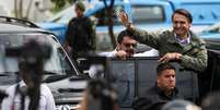 Jair Bolsonaro, após votar em escola de vila militar do Rio de Janeiro REUTERS/Pilar Olivares - RC15D56C6120  Foto: Reuters