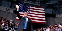 Donald Trump, presidente dos Estados Unidos, durante evento no dia 26 de outubro em Charlotte, na Carolina do Norte  Foto: Kevin Lamarque / Reuters