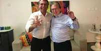 O presidente eleito Jair Bolsonaro (PSL-RJ) e o fundador do PSL, Luciano Bivar  Foto: Divulgação / PSL