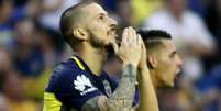 Benedetto  Foto: O mais recente deles aconteceu nos últimos dias. O atacante argentino marcou os dois gols do Boca Juniors na ida, vindo do banco de reservas e assim como no primeiro jogo, o atacante voltou a balançar as redes no último jogo, em São Paulo / LANCE!