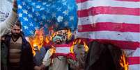 EUA foram alvo de manifestações ocorridas no fim de semana no Irã  Foto: Getty Images / BBC News Brasil