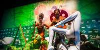 Alguns dos atores do espetáculo &#039;Ovo&#039;, do Cirque du Soleil, em São Paulo nesta segunda-feira, 5  Foto: Tiago Queiroz / Estadão Conteúdo
