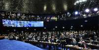 O aumento aprovado pelo plenário do Senado (foto) abre caminho para reajustes em outros poderes  Foto: Geraldo Magela / Agência Senado / BBC News Brasil