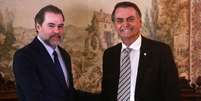 Presidente do Supremo Tribunal Federal (STF) Dias Toffoli e o Presidente eleito da República Jair Bolsonaro  Foto: Fátima Meira / Futura Press