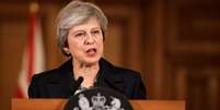 Primeira-ministra britânica, Theresa May, dá entrevista coletiva em residência oficial em Londres
15/11/2018 Matt Dunham/Pool via Reuters  Foto: Reuters