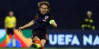 Modric em campo contra a Espanha (Foto: AFP)  Foto: Lance!