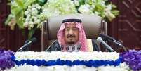 Rei saudita Salman bin Abdulaziz Al Saud faz discurso em Riad
 19/11/2018    Bandar Algaloud/Divulgação  Foto: Reuters